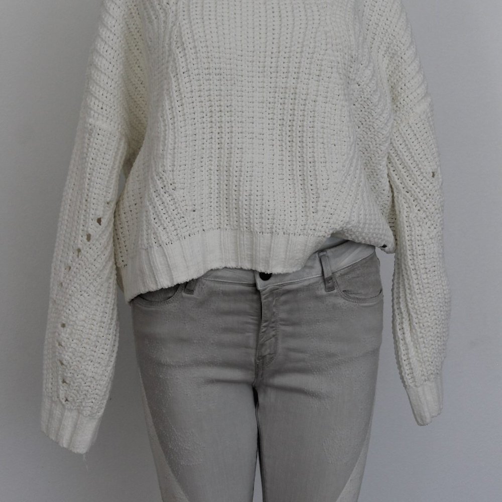 $378 Zadig & Voltaire BROCKENBOW Mascara Artemis Jeans White & Gray 29 - Picture 13 of 16